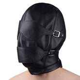 BDStyle Full Bondage Mask Eyes & Mouth Detachable Blindfolds And Masks